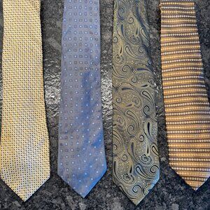 Lot of 4 American Modern Alexander Julian silk neckties